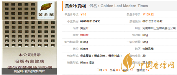 黃金葉細(xì)煙有哪些 黃金葉細(xì)支香煙價格及種類介紹